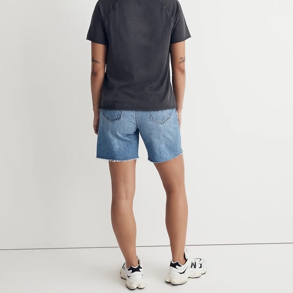 NWT Women’s Madewell Garment Dyed Raglan Henley Tee/ small/coal - Picture 2 of 11